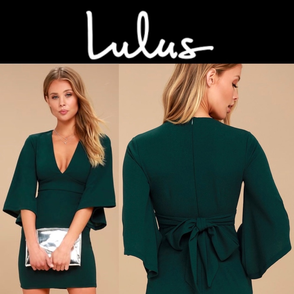 Lulu’s Bell Sleeve Bodycon Dress